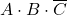 A\cdot B \cdot \overline{C}
