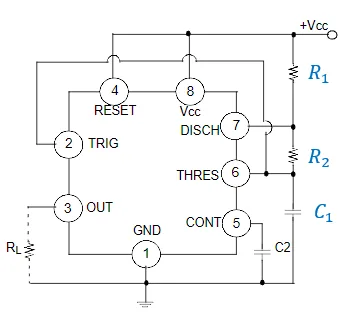 ¿Cómo Construir un Circuito Astable con LM555?