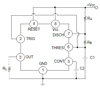 Construir Circuito Monoestable con LM555